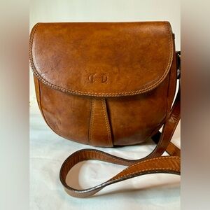 Cole Haan Tan Leather Crossbody Bag